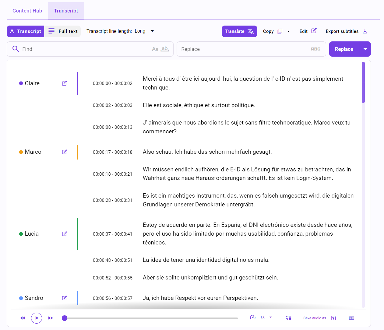 Multilingual Feature - Über 50 Sprachen unterstützt